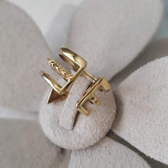 Stella & Dot Turquoise Stone ring, size 6 - Picture 4 of 4